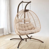 Hoxton Room Veejay 2 Seater Outdoor Hanging Egg Chair