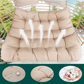 Hoxton Room Veejay 2 Seater Outdoor Hanging Egg Chair