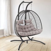Hoxton Room Veejay 2 Seater Outdoor Hanging Egg Chair