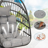 Hoxton Room Broderick Outdoor Hanging Egg Chair with Stand