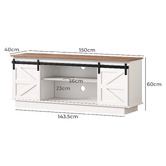 Hoxton Room 150cm Shildon Sliding Door Entertainment Unit