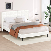 Hoxton Room White Zadie Boucle Bed