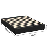 Hoxton Room Tiago Faux Leather Gas Lift Bed Base
