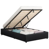 Hoxton Room Tiago Faux Leather Gas Lift Bed Base