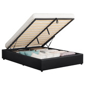 Hoxton Room Tiago Faux Leather Gas Lift Bed Base