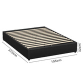 Hoxton Room Tiago Faux Leather Gas Lift Bed Base