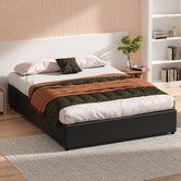Hoxton Room Tiago Faux Leather Gas Lift Bed Base