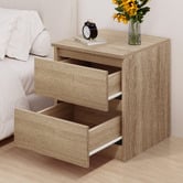 Hoxton Room Regal 2 Drawer Bedside Table