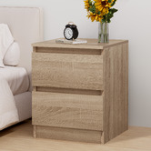 Hoxton Room Regal 2 Drawer Bedside Table