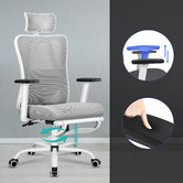 Hoxton Room Ares High Back Office Chair with Footrest