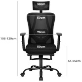 Hoxton Room Ares High Back Office Chair with Footrest