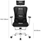 Hoxton Room Ares High Back Office Chair with Footrest
