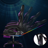 Hoxton Room Maximus LED Gaming Massage Office Chair with Footrest