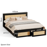 Hoxton Room Jerry Rattan Platform Bed
