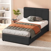 Hoxton Room Charcoal Macauley Gas Lift Bed Frame