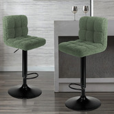 Hoxton Room Recca Boucle Adjustable Bar Stools