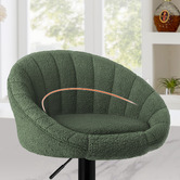 Hoxton Room Raina Boucle Adjustable Bar Stools