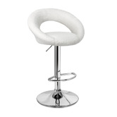 Hoxton Room Rose Boucle Adjustable Bar Stools