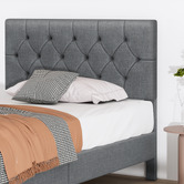 Hoxton Room Grey Vernon Upholstered Bed Frame
