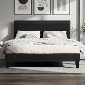 Hoxton Room Charcoal Vernon Upholstered Bed Frame