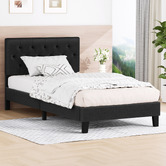 Hoxton Room Charcoal Vernon Upholstered Bed Frame