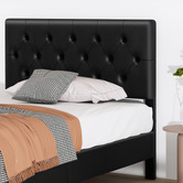 Hoxton Room Black Vernon Faux Leather Bed Frame