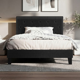 Hoxton Room Charcoal Vernon Upholstered Bed Frame