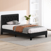 Hoxton Room Charcoal Vernon Upholstered Bed Frame