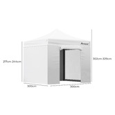 Hoxton Room 3 x 3m Neven Outdoor Pop-Up Gazebo