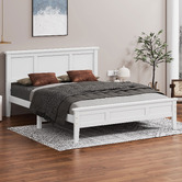 Hoxton Room Norris Pine Wood Platform Bed