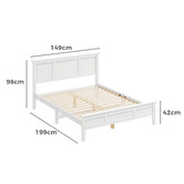 Hoxton Room Norris Pine Wood Platform Bed
