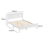 Hoxton Room Norris Pine Wood Platform Bed