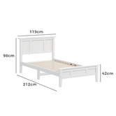 Hoxton Room Norris Pine Wood Platform Bed