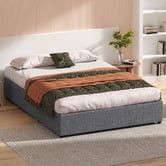 Hoxton Room Tiago Linen-Look Gas Lift Bed Base