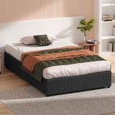 Hoxton Room Tiago Linen-Look Gas Lift Bed Base