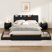 Hoxton Room Camilla Bed Frame with Charging Station &amp; Drawers