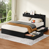 Hoxton Room Camilla Bed Frame with Charging Station &amp; Drawers