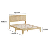 Hoxton Room Diaz Rattan Platform Bed