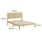 Hoxton Room Diaz Rattan Platform Bed