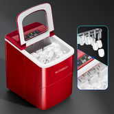 Hoxton Room Red 2.2L Stainless Steel Portable Ice Maker