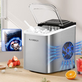 Hoxton Room Silver 2.2L Stainless Steel Portable Ice Maker