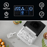 Hoxton Room Silver 3.7L Stainless Steel Ice Maker with Timer