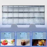 Hoxton Room Silver 3.7L Stainless Steel Ice Maker with Timer