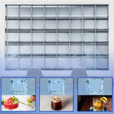 Hoxton Room Black 1.2L Stainless Steel Ice Maker with Timer