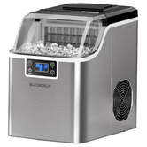 Hoxton Room Silver 3.7L Stainless Steel Ice Maker with Timer