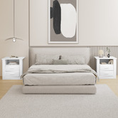 Hoxton Room Manchester 2 Drawer Bedside Table