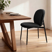 Hoxton Room Dorado Teddy Velvet Dining Chairs
