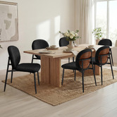 Hoxton Room Dorado Teddy Velvet Dining Chairs