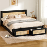 Hoxton Room Jerry Rattan Platform Bed