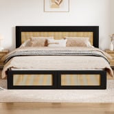 Hoxton Room Jerry Rattan Platform Bed